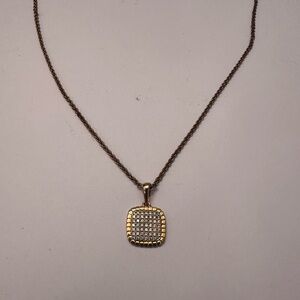 Milor Italy Gold Crystal Necklace